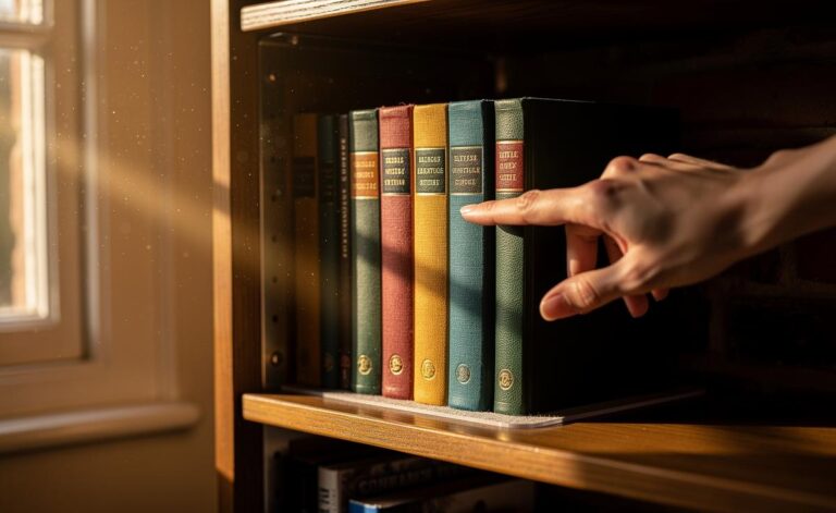 The shelf jiggle for balanced books: why small shifts keep collections stable