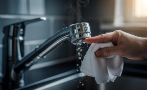 The tap touch trick for water spots: how gentle pressure combats calcium build-up